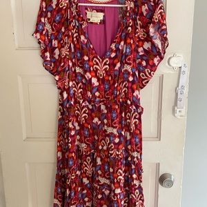 Anthropologie NWOT Robin Tiered Mini Dress M